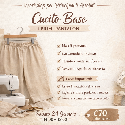 Cucito base – i primi pantaloni